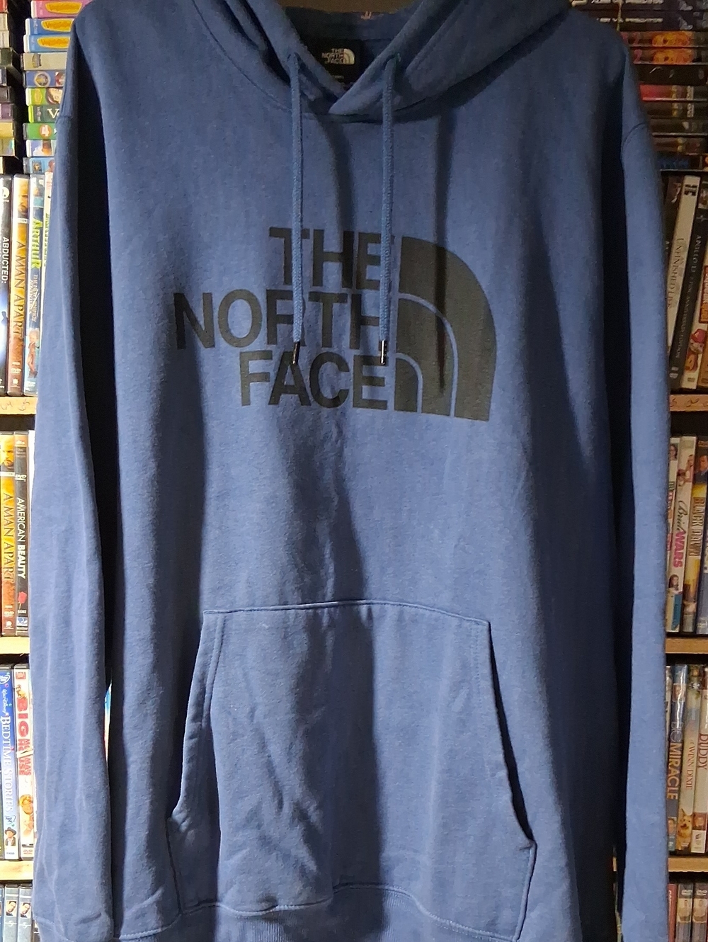 The North Face Men's Navy Blue Logo Pullover Hoodie XxxL